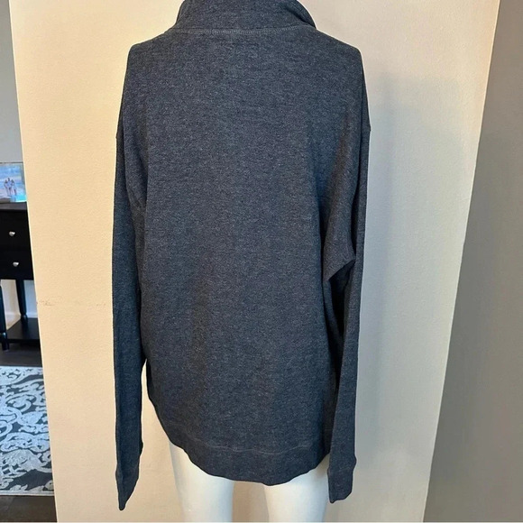 Vintage 1946 Men's Quarter Zip Pullover Washed, Stoned, Beaten Navy Size XLarge - Picture 2 of 8